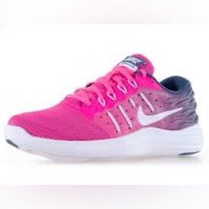 Nike Lunarstelos Running Shoes Pink White Purple Fuchsia Blue Women’s Size 7
